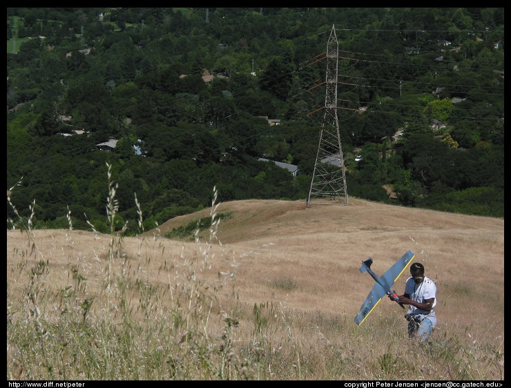 Legun, after a nice landing 25' down the slope