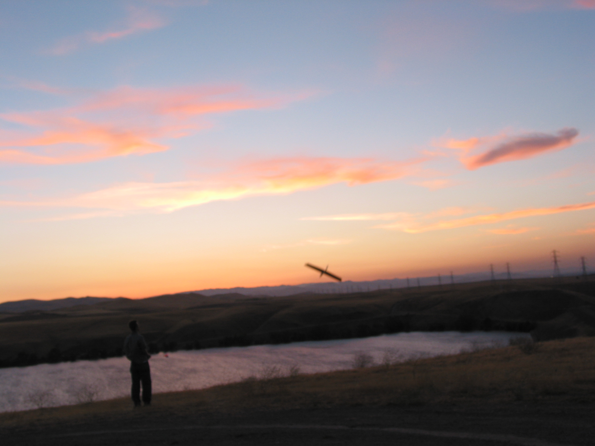 Peter soaring the Moth at Los Banos