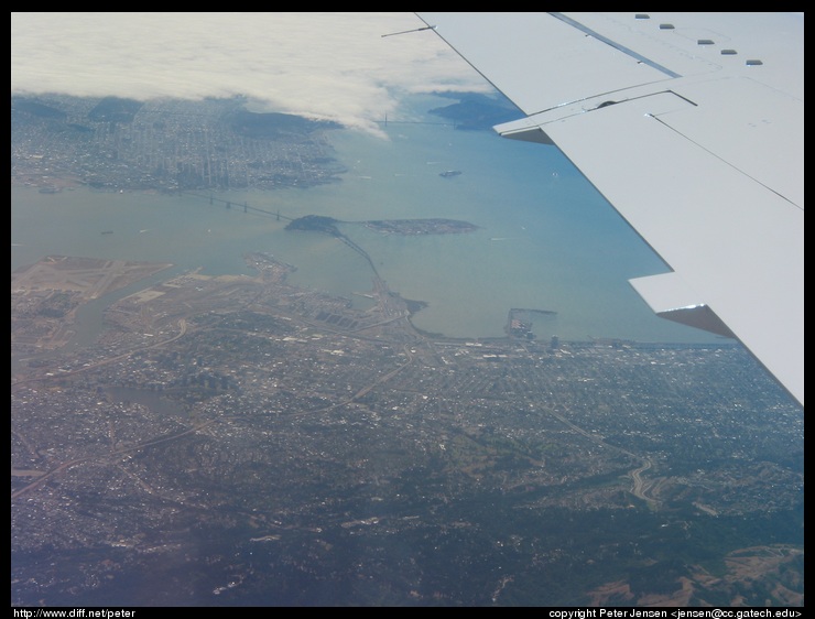 SF Bay from the Embraer 135