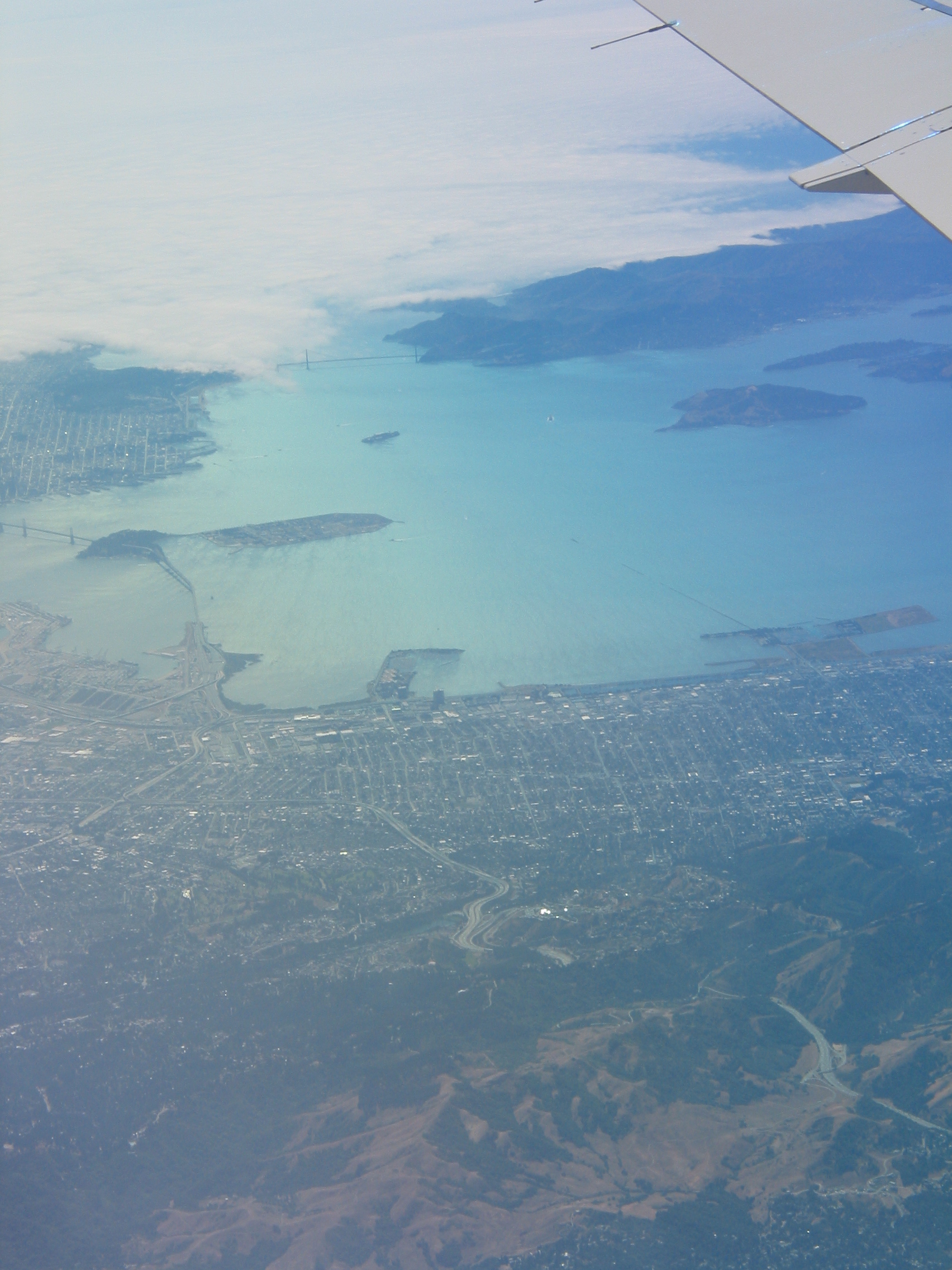 SF Bay from the Embraer 135