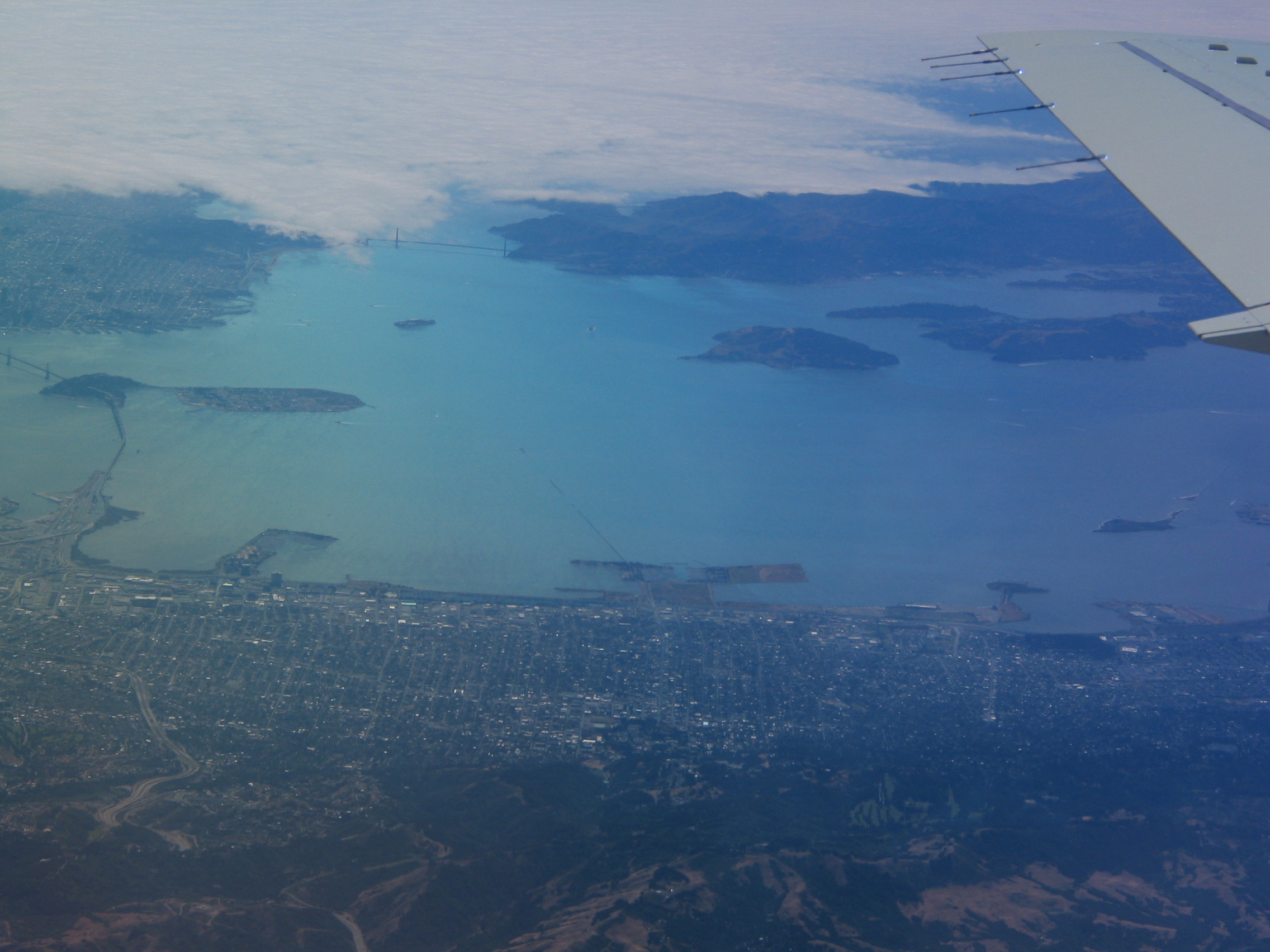 SF Bay from the Embraer 135