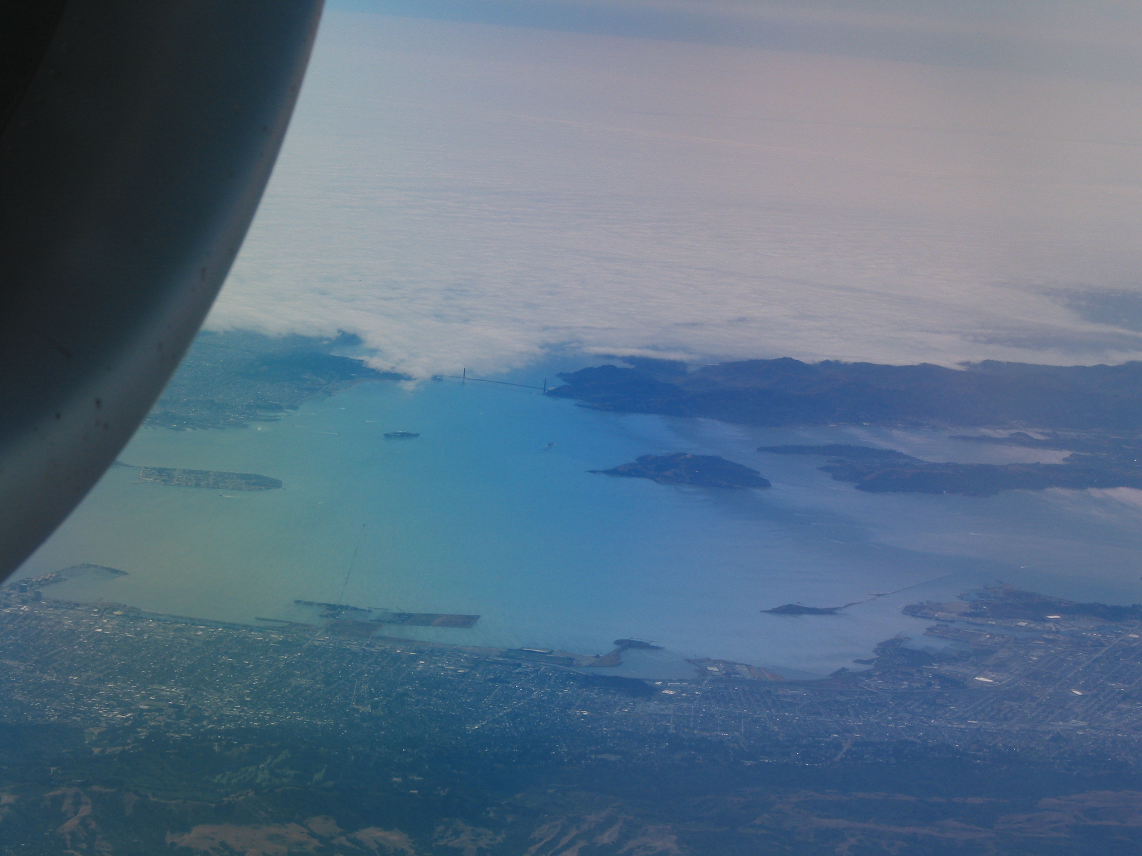 SF Bay from the Embraer 135