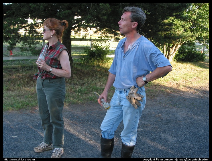 Jane and Leslie, contemplating further dog search options