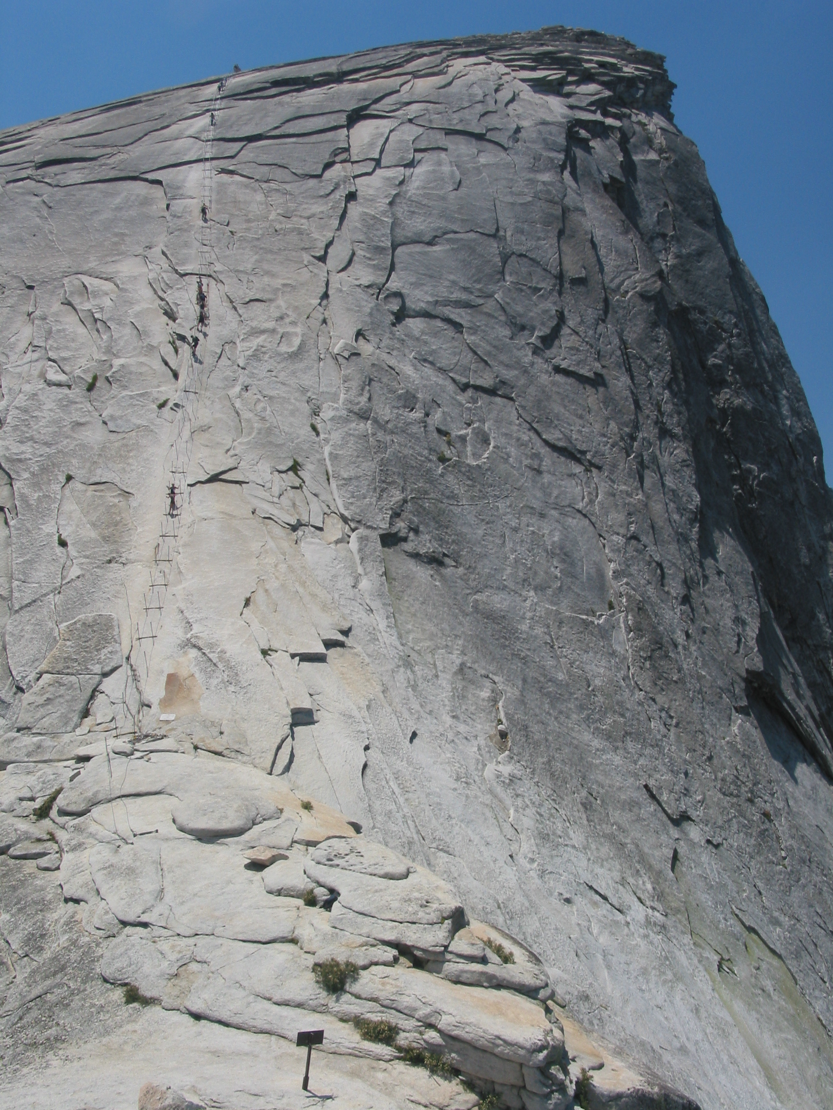 the Half Dome approach from a distance