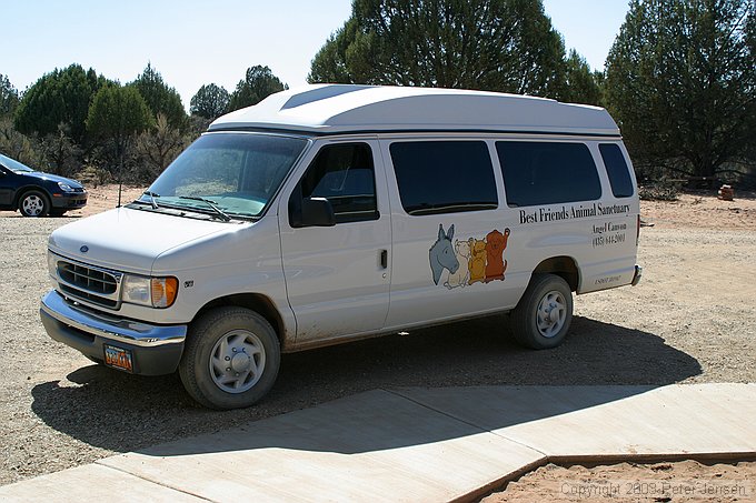 Best Friends Animal Sanctuary tour van