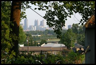 view from tower base N of Bishop street