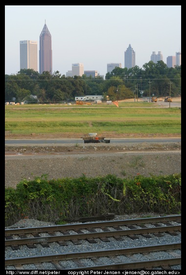 Atlantic station with tracks