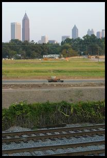 Atlantic station with tracks