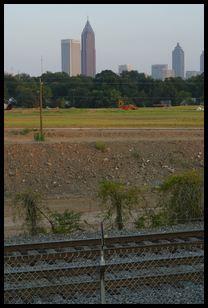 Atlantic station with tracks