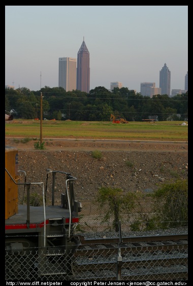 Atlantic station with train