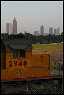 Atlantic station with train