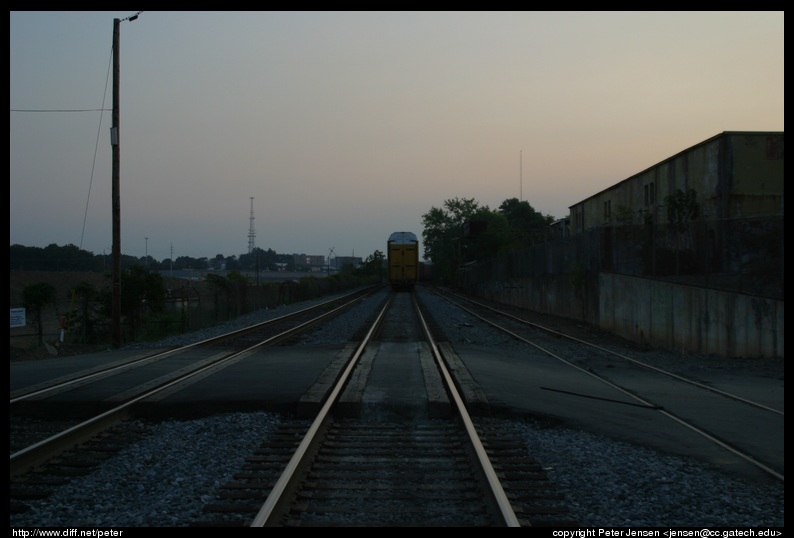 end of the train (and yes, I checked behind me before and during)