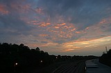 sunset from the Marietta Rd. Bridge (near Huff Rd)