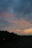 sunset from the Marietta Rd. Bridge (near Huff Rd)