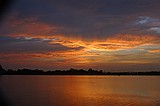 the sunset, as viewed from the Howell Mill Atlanta waterworks. High perspective images were shot over the fence with me standing on top of my bike rack; others were shot through the fence (hence the vingetting).