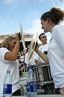 one way to keep two cymbal players together