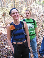 Keri and her leaf