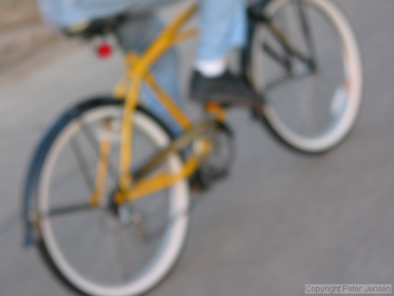 random blurry bicycle