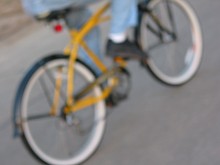 random blurry bicycle