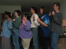 Stephanie, Lindsay, Sally, Peter, John, and Ross