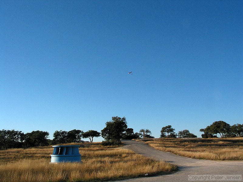 landing approach. Wind was light enough that only a minimal rotor was present, but better safe than sorry