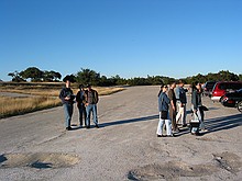 Peter talking to some folks from Houston