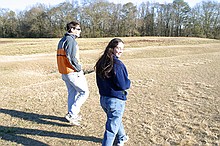 Charles and Meghan at the indian mounds