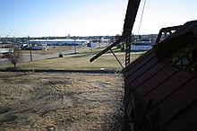 a view toward the Macon Police vehicle headquarters