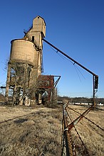 a side view of the coal lift