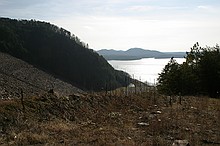 blown-out view of the lower lake