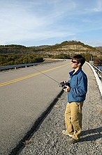 Spencer and his NCFM Moth working the backside