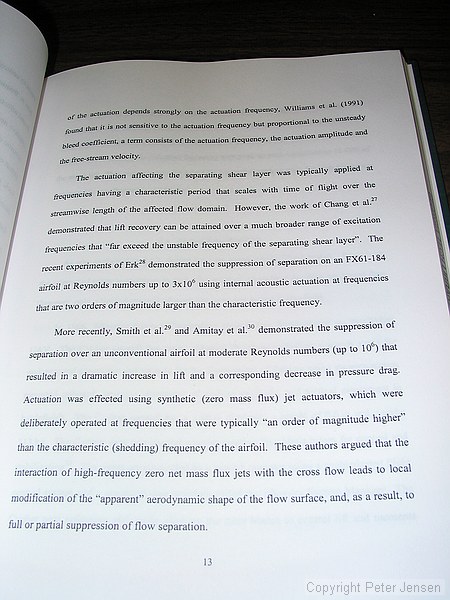 pages from "Flow Control Over A Micro Unmanned Aerial Vehicle Using Synthetic Jet Actuators" by Pearl Haiyan Fung (Masters Thesis)