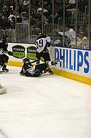 slamming the plexiglass seems to be a popular fan activity