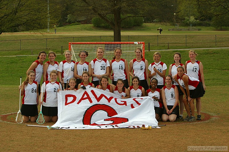 the UGA women's lacrosse team