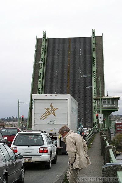 on a drawbridge