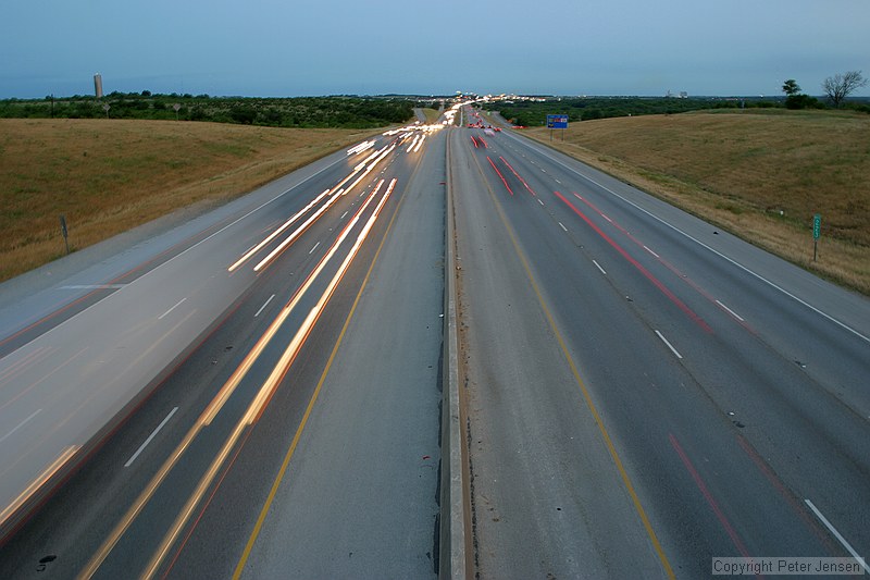 looking south from the 1327/IH-35 bridge