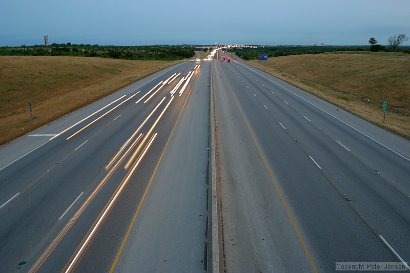 looking south from the 1327/IH-35 bridge