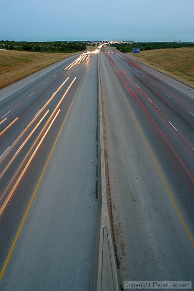 looking south from the 1327/IH-35 bridge