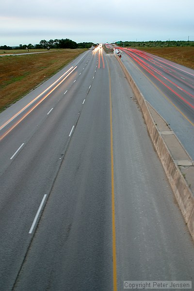 looking north from the 1327/IH-35 bridge