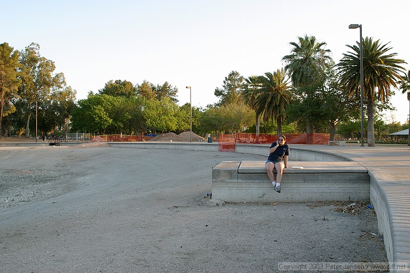 Talking to the parents in a park in Tucson