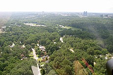 shot through the canopy of a Robinson R-44