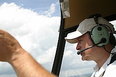 our pilot, the general manager of Prestige Helicopters