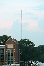 line of site shot from WREK's STL tower on the human resources building over to the 91.1 tower. Taken just in case we need to put another link in so that we can get the right height.