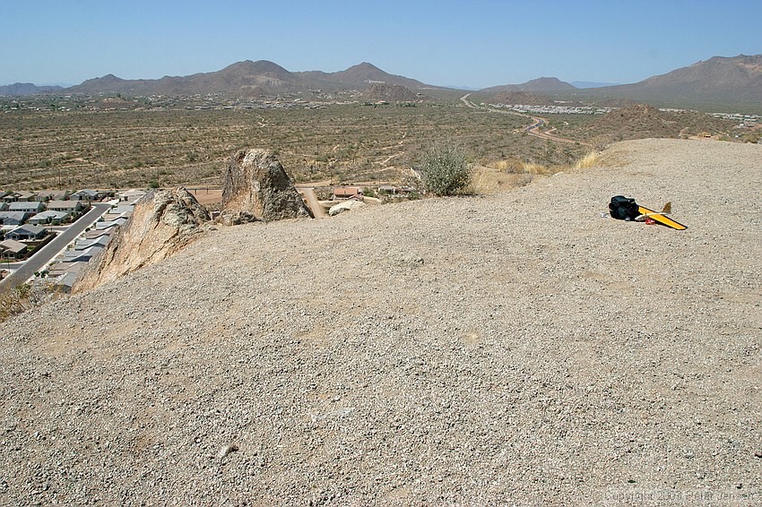 my moth and gear on top of Brown Rd. Hill