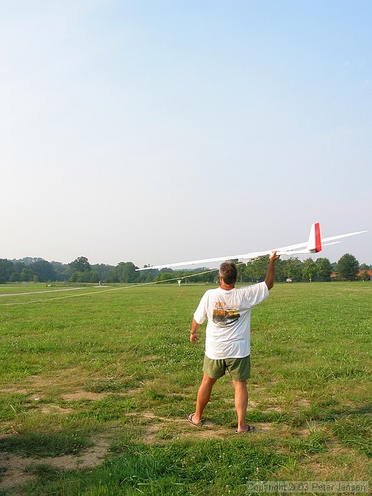 Tim helping on a launch