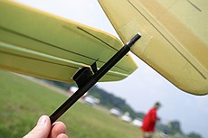 closeup of Alan's tailwork