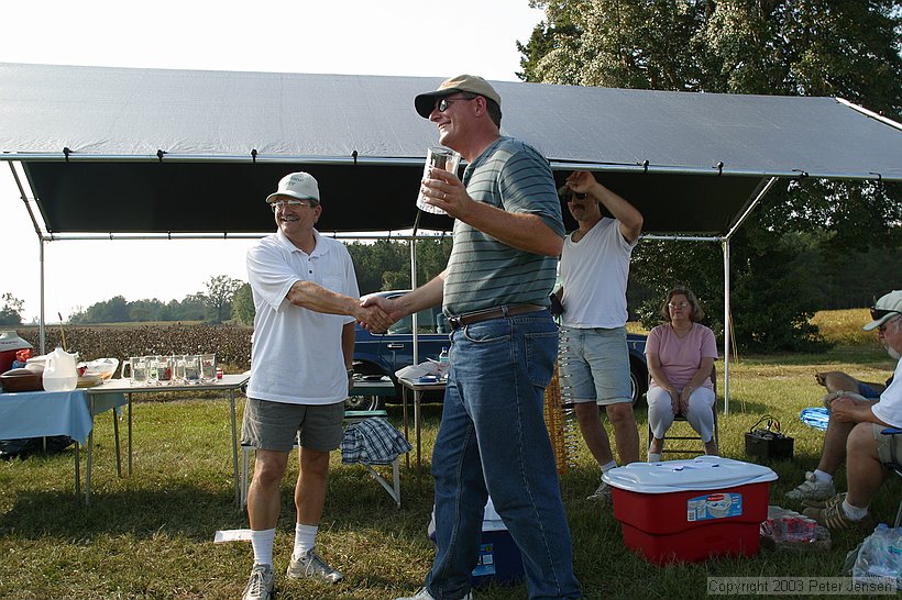 Dick congratulates Don