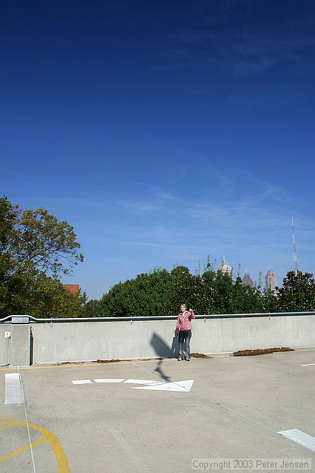 Rachel flying the kite