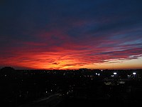 a nice sunset; all pictures taken from the 5th floor of Tech Square Research Building (TSRB)