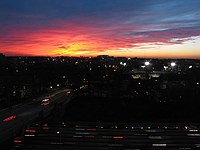 a nice sunset; all pictures taken from the 5th floor of Tech Square Research Building (TSRB)